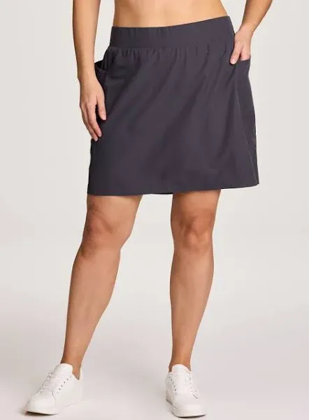 RBX Women's Plus Size Stretch Woven Skort with Bike Short