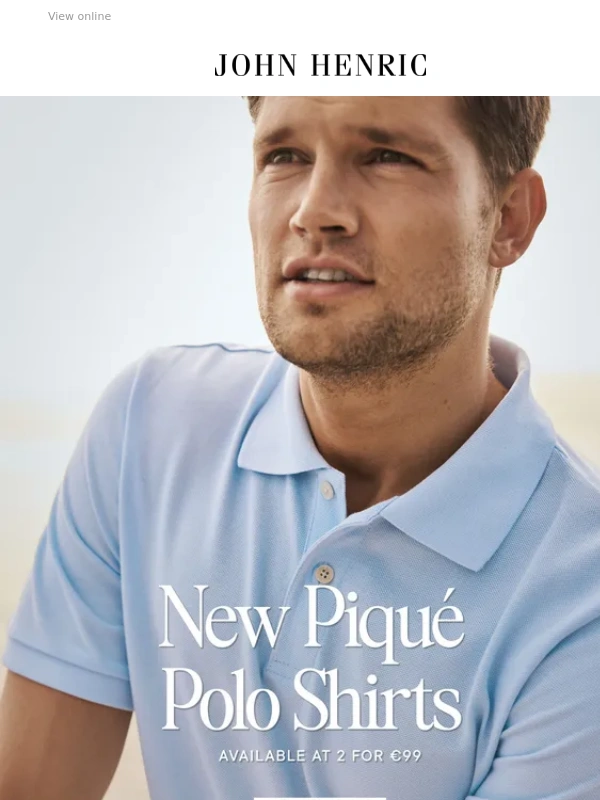 John Henric - New Pique Polo Shirts