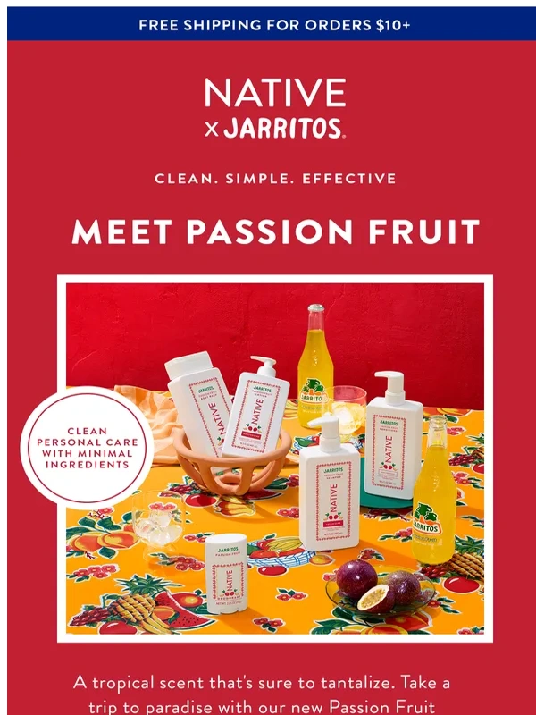 Native Deodorant - Escape to paradise with Passion Fruit