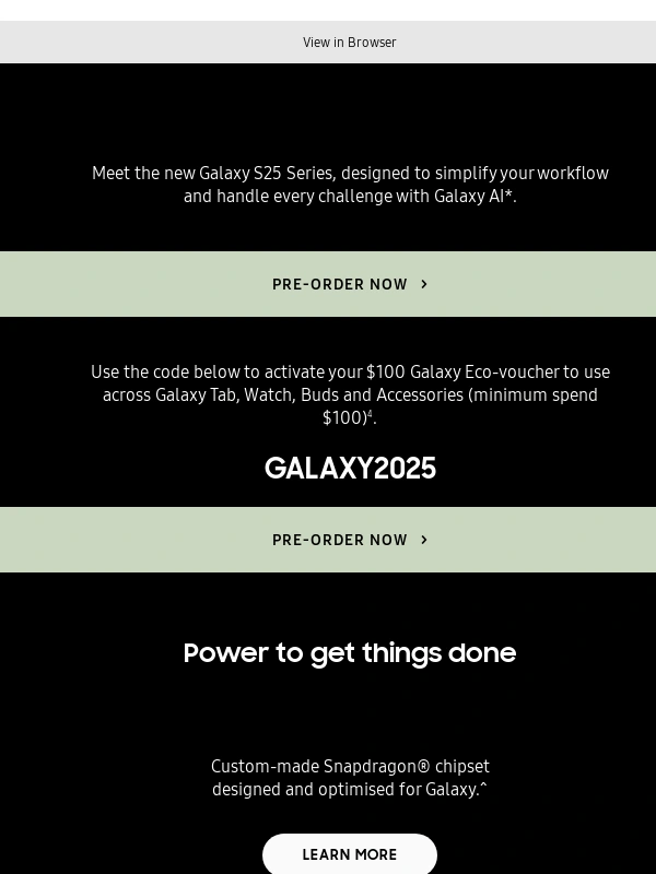 Samsung - Pay as low as $52 per month for the new Galaxy S25 Series