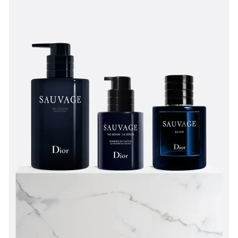 Dior Suavage Father's Day Gift Set - Shower Gel, Face Serum and Elixir