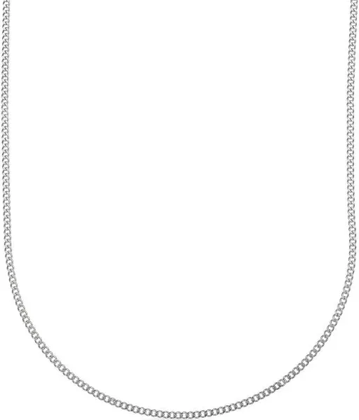 Men's Lynx Stainless Steel 2 mm Curb Chain Necklace