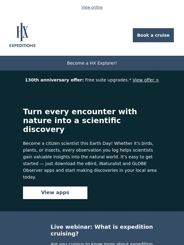 Hurtigruten - The Navigator: Join a citizen science project this Earth Day