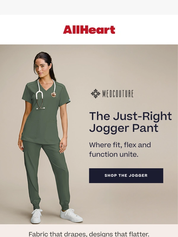 AllHeart - Your go-to,just-right jogger from Med Couture Insight