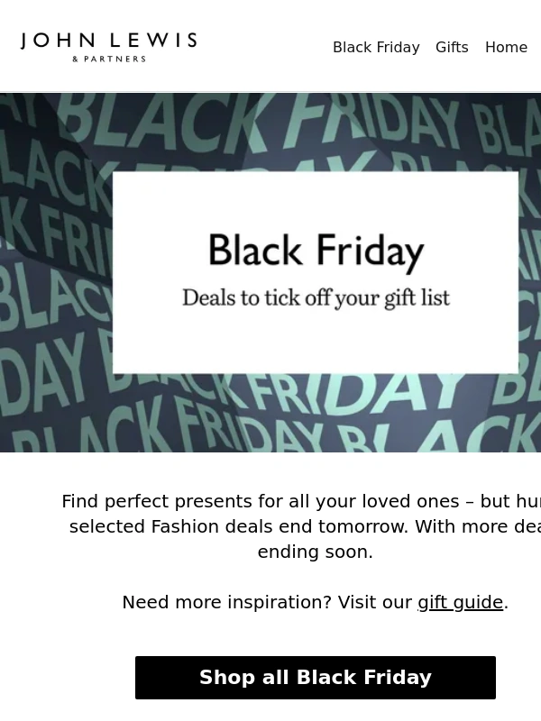 John Lewis - It's your last chance to get your gifts for less