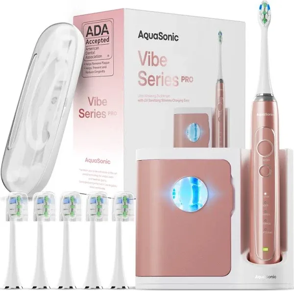 Aquasonic Vibe Series Pro Ultra-Whitening Electric Toothbrush
