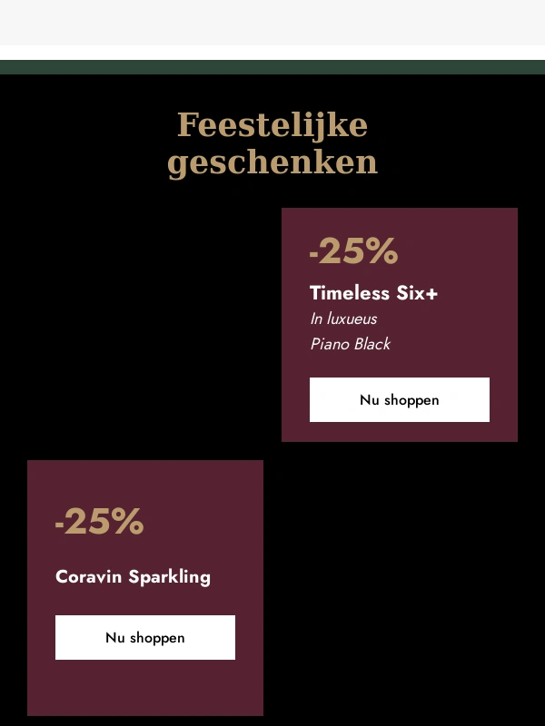 Coravin - ? Tijdelijke aanbieding - Bespaar 10% op Argon Capsules!