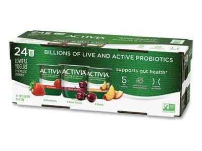 Activia Probiotic Low Fat Yogurt Variety Pack