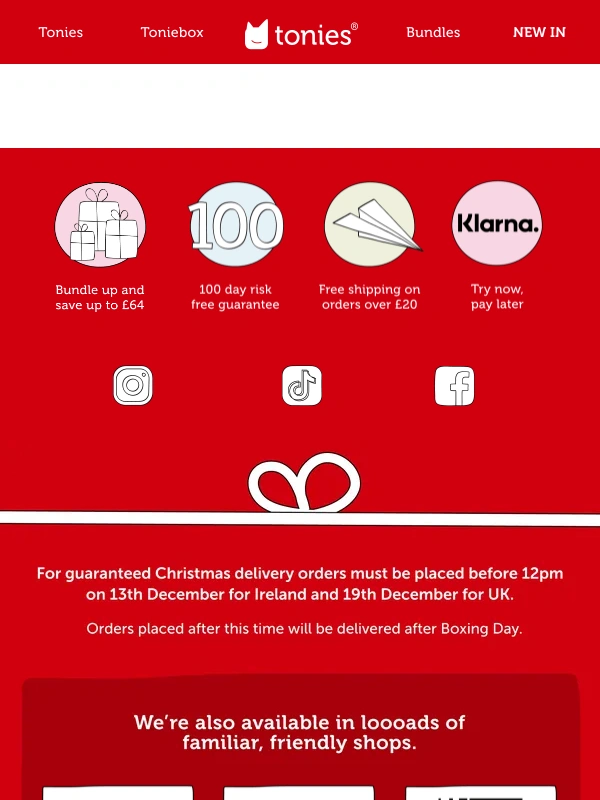 tonies - Get 20% off the gift that’s topping wishlist’s this Christmas ?