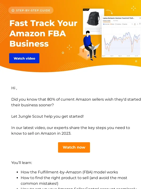 Jungle Scout -  Start Your FBA Business With Our Quick-Start Guide
