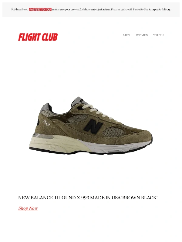 Flight Club - NEW RELEASE: New Balance JJJJound x 993 Made in USA 'Brown Black'