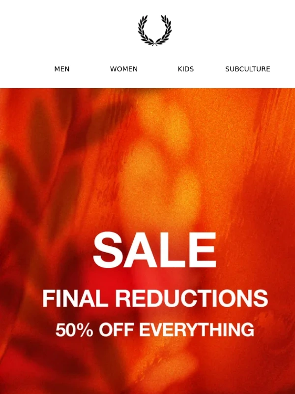 Fred Perry - Sale: Final Reductions Now Live