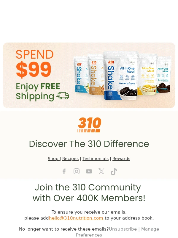 310 Nutrition - Real People. Real Results. Just Like You