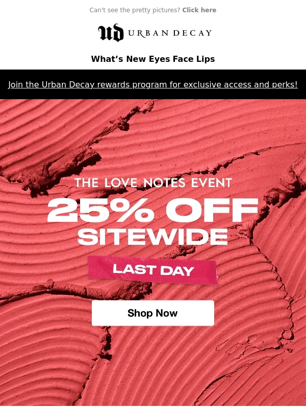 Urban Decay - Final Hours! 25% Off Sitewide