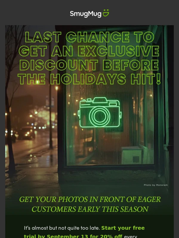 Smugmug - Act now and get 20% off a SmugMug subscription!