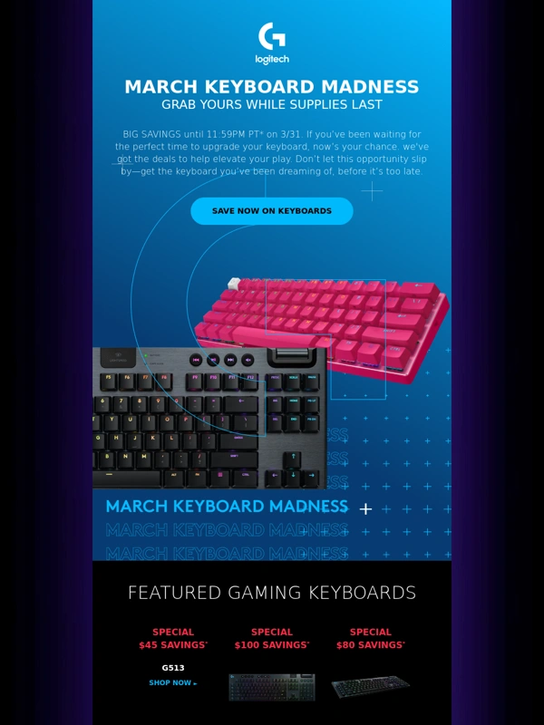 Logitech G - March Keyboard Madness!