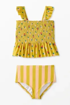 Hanna Andersson Two-Piece Smocked Mixie Swimsuit