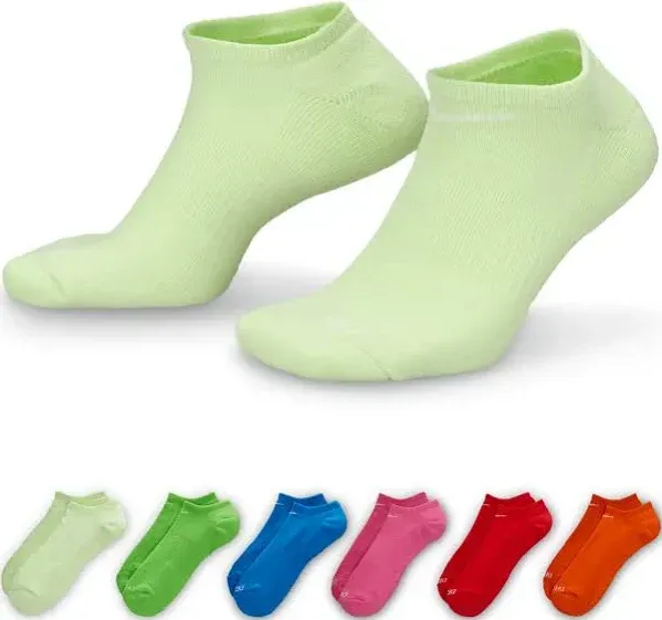 Nike Everyday Plus Cushioned  Training No-Show Socks (6 Pairs)