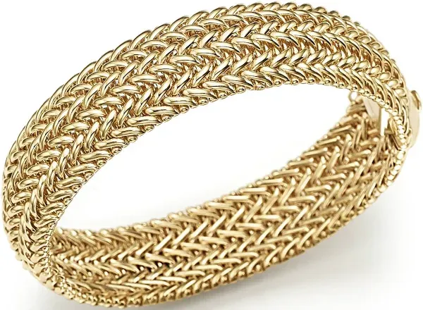 Bloomingdale's 14K Yellow Gold 3- Row Link Bangle