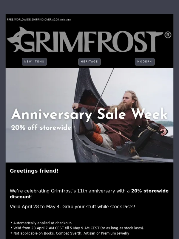 Grimfrost - Anniversary Sale Week!