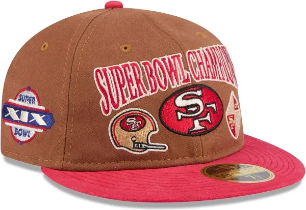 New Era San Francisco 49ers Champions Retro Crown Fitted Hat