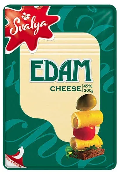Sliced Cheese Edam 45% – 5.29 oz