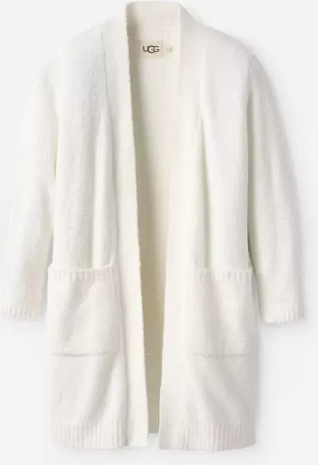 UGG® Women's Kallie Cardigan Cozy Knit Cardigans in Cream, Size S
