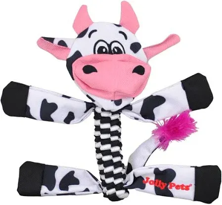 Jolly Pets Flathead Dog Toy Cow