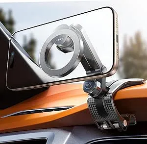 Lisen 360-Degree Rotation Apple MagSafe Clip On Dashboard Phone Holder
