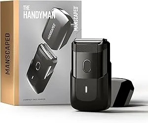 MANSCAPED® The Handyman™ Compact Face Shaver, USB-C Rechargeable, Waterproof, Cordless