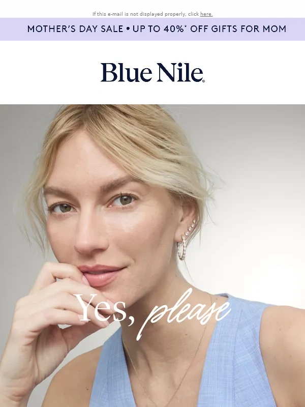 Blue Nile - Up to 40% Off: Get Her What Every Mom Wants
