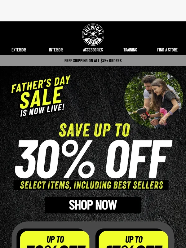 Chemical Guys - Up to 30% Off! Father's Day Sale Is On!