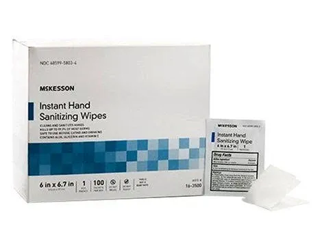 McKesson Hand Sanitizing Wipe Individual Packet