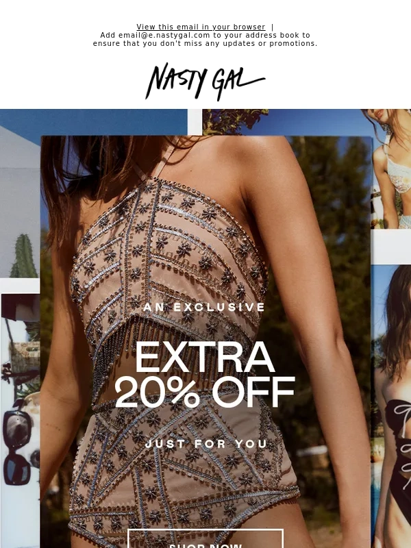 Nasty Gal - Don't forget | Take an extra 20% off everything