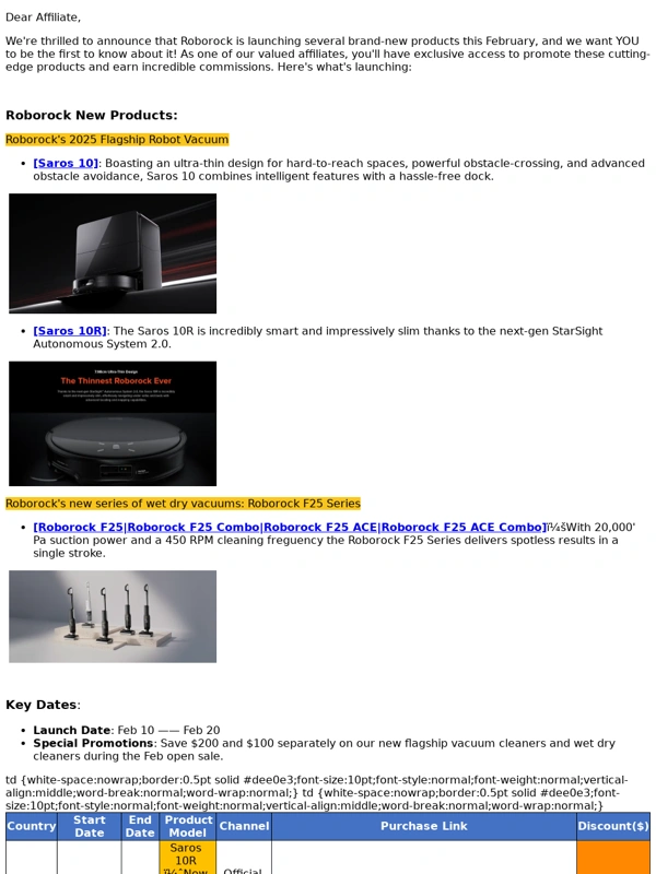Roborock - Fwd: Exciting February Launch â New Roborock Flagship Products Are Here!