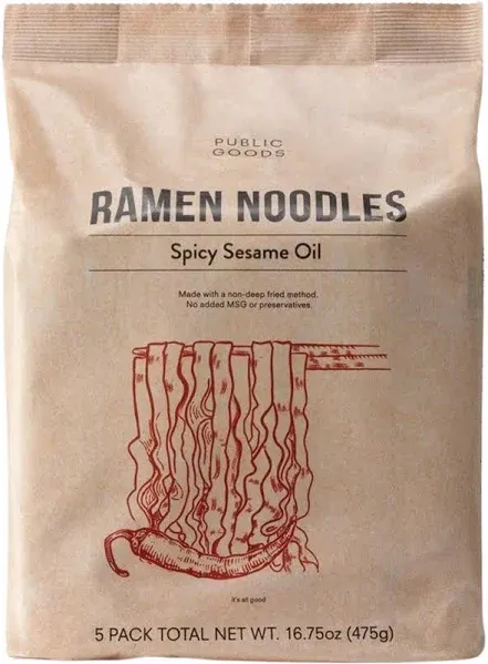 Spicy Sesame Oil Ramen Noodles
