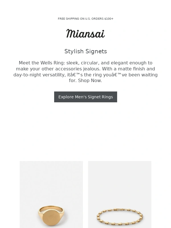 MIANSAI - The Signet You'll Never Want To Take Off