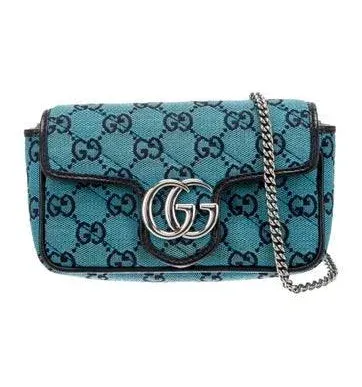 Gucci Gg Canvas Marmont Crossbody Super Mini