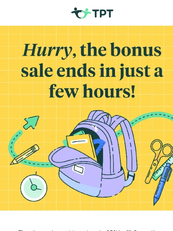 Teachers Pay Teachers - ?️ Ding! The bell’s about to ring on this sale