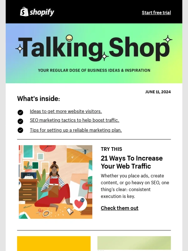 Shopify - ? Want more web traffic?