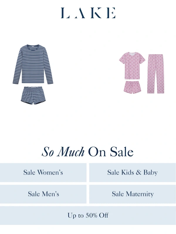 LAKE Pajamas - One day left to shop the sale