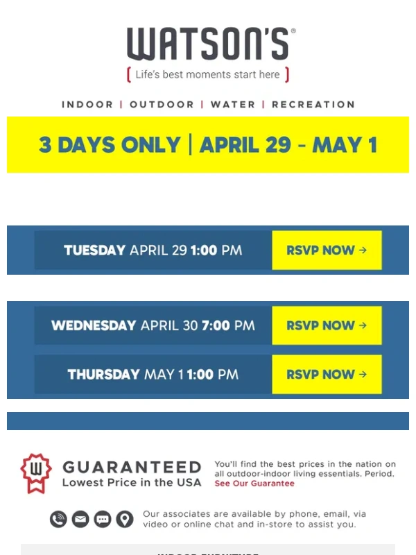 Watson's - Ready to Win Big? RSVP for Pool School – $50K in Giveaways!
