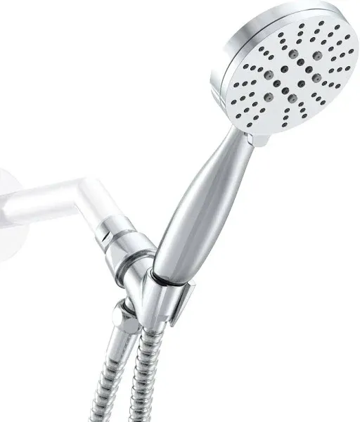 All Metal 3-Spray Hand Held Shower Head with Hose