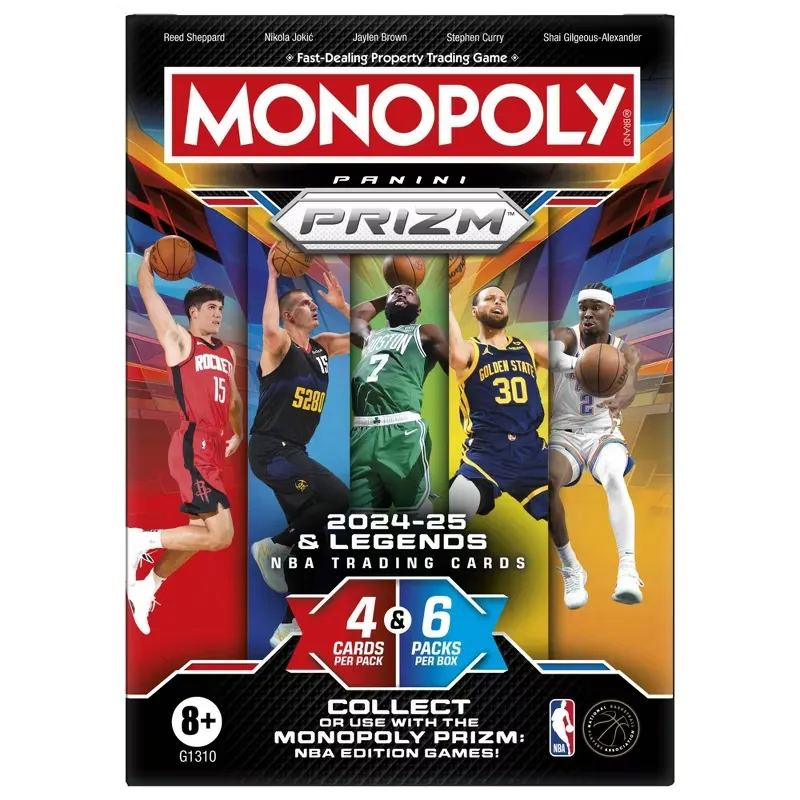 2024-25 Monopoly Panini Prizm NBA Basketball Trading Cards Booster Box $19.99 + Free Store Pickup at Target or Free S/H w/ Target 360, Circle Card or on $35+