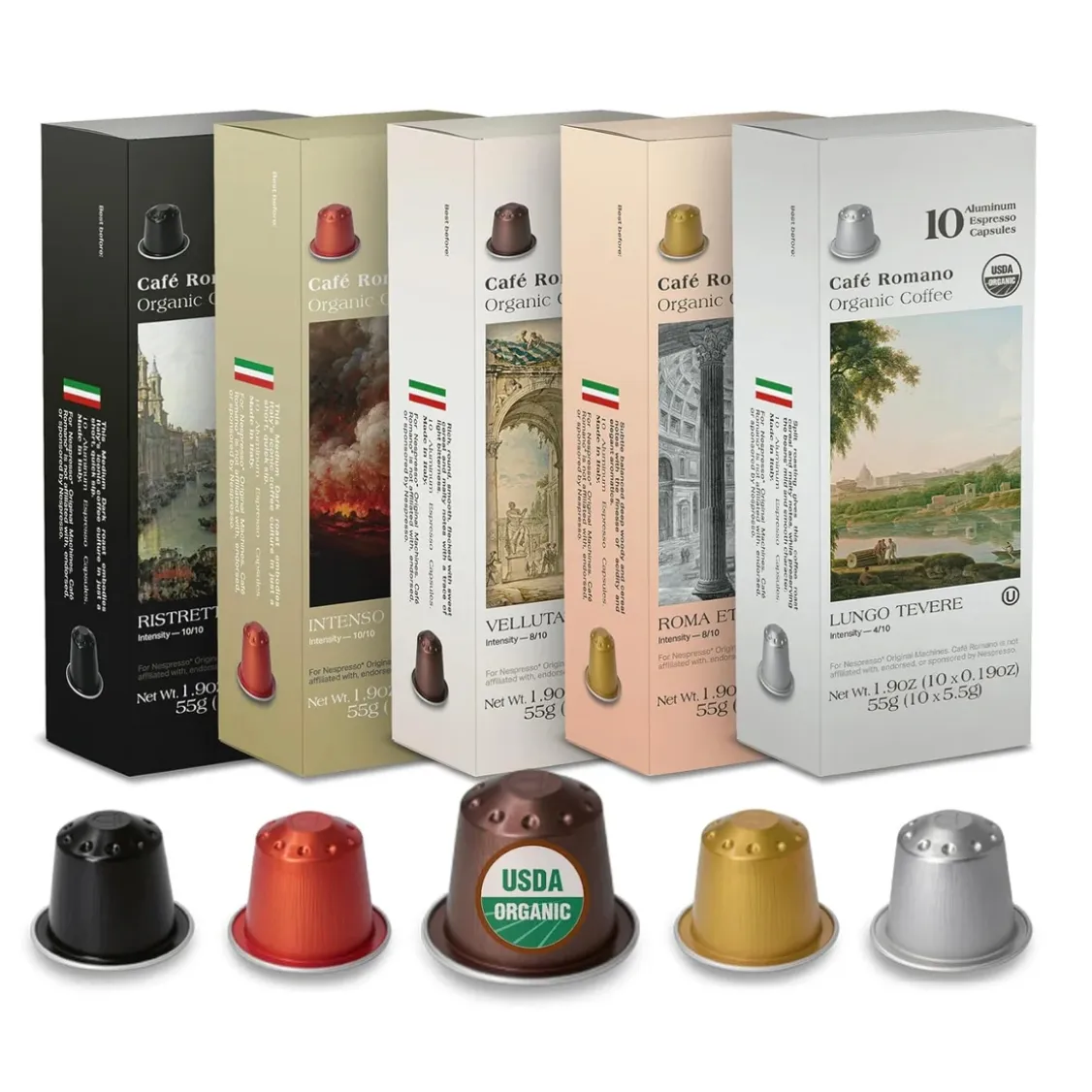 100 Cafe Romano Espresso Capsules