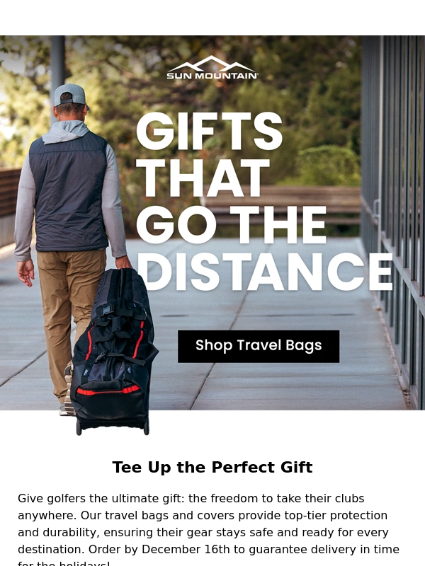 Sun Mountain - Gift the Freedom to Golf Anywhere