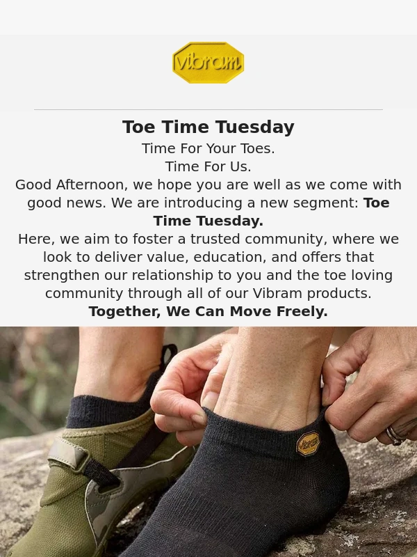 Vibram - Learn About Your Toes,The Vibram Way