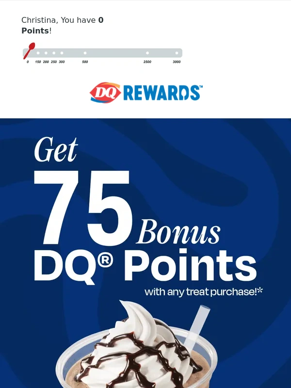 DQ - Activate now for bonus DQ® Points