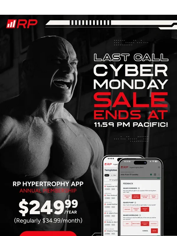 Renaissance Periodization -  Save up to 20% until 11:59 PM Pacific TONIGHT!
