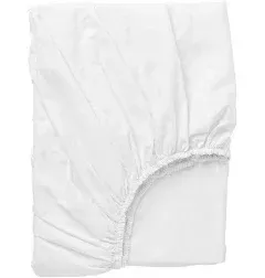 DVALA Fitted sheet, white, Twin